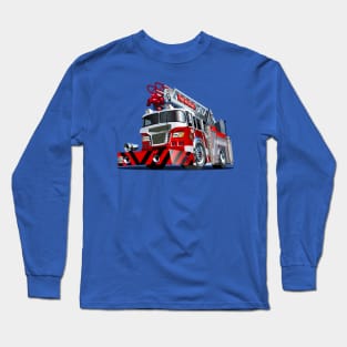 Cartoon firetruck Long Sleeve T-Shirt